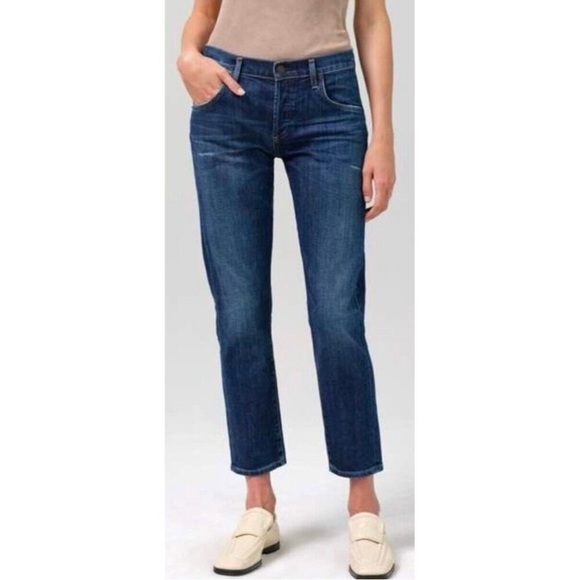 Citizen of Humanity "Emerson Slim Boyfriend" Mid Rise Denim Jeans, Size 25 - Picture 1 of 15